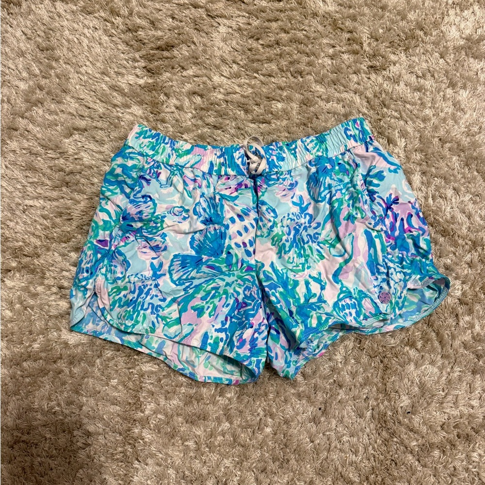 Women’s swim shorts, waterproof athletic shorts. Lilly Pulitzer